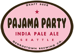 Pajama Party IPA tap label